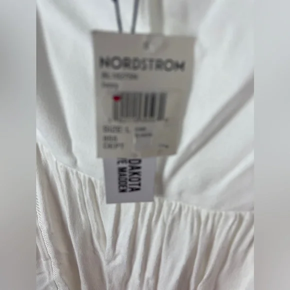 BB DAKOTA High Low Dress Ivory Size Large 12 - 14 NWT - Picture 7 of 8